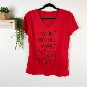 Freeze red graphic‎ tee funny workout size large